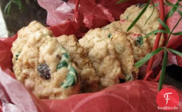 Kuchen-Mix-Haferflocken-Rosinen-Cookies