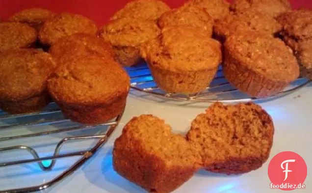 Haferflocken-Kleie-Muffins (Amish Freundschaft Brot Starter)