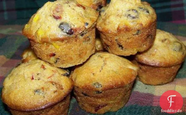 Schwarze Bohnen-Mais-Muffins