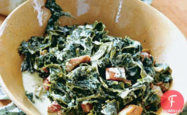 Cremige Collards mit Smithfield Schinken