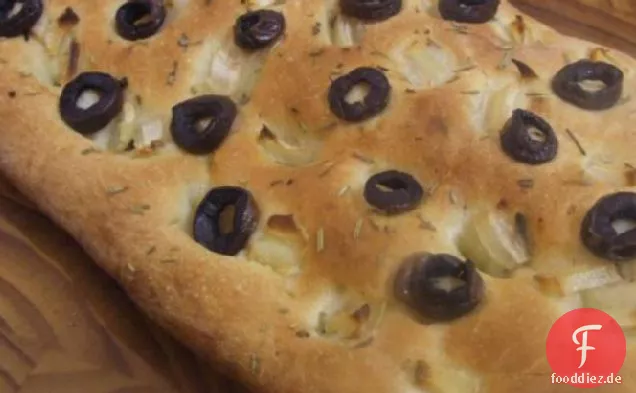 Zwiebel Kraut Focaccia Brot