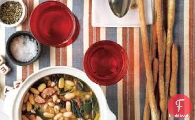 Slow-cooker Weiße Bohnensuppe Mit Andouille Und Collards