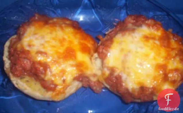 Gebratenes Roastbeef 'n Käse Englische Muffins