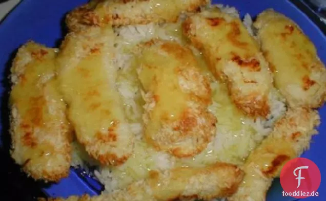 Gebackene Panko Hähnchenstreifen