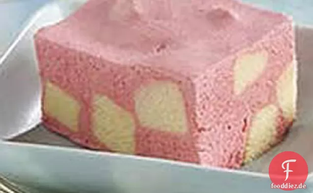 Gefrorene Himbeer Shortcake Quadrate