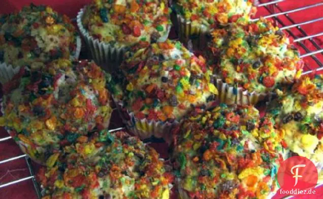 Regenbogen-Muffins