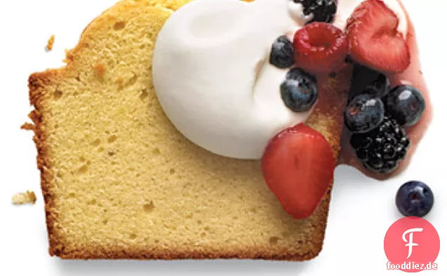 Klassisches Pfund Kuchen Topping