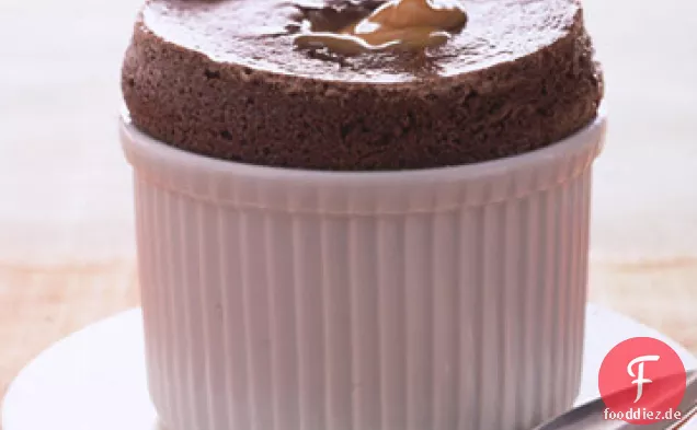 Bittersweet Chocolate Souffles