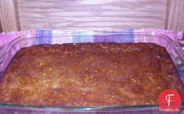 Schnee-Pfirsich-Cradle-Kuchen