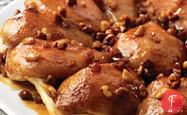 Birne und Walnuss-Tarte Tatin