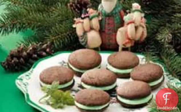 Schokolade Minze Whoopie Pies