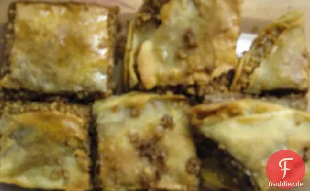 Schokoladen-Haselnuss-Baklava