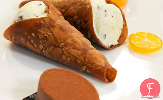 Ricotta - -Gefüllte Schokolade Cannoli