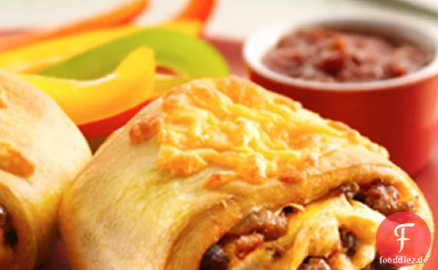 Rindfleisch und Bohnen-Crescent Burritos