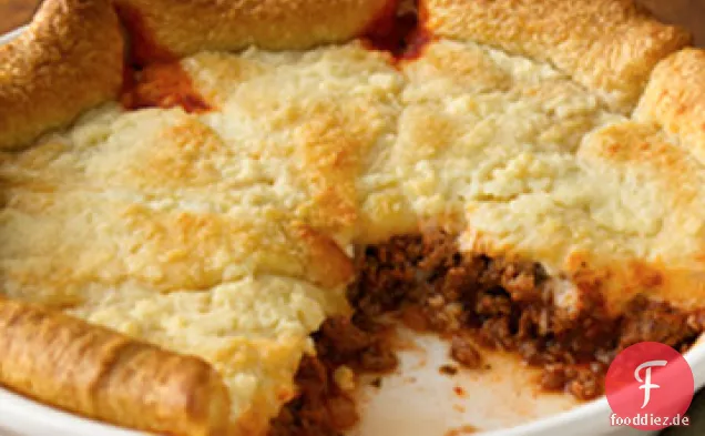 Pikanter italienischer Halbmond-Auflauf