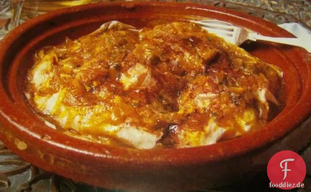 Marokkanische Hühnchen im Teig Blätter