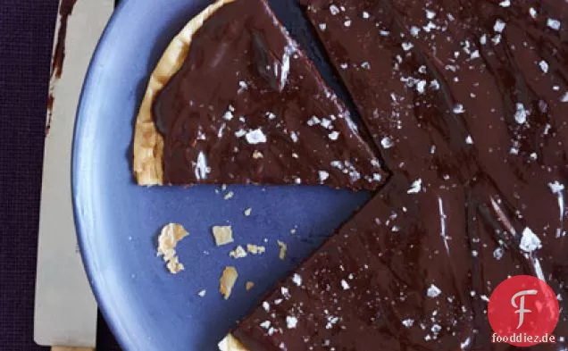 Schokolade-gesalzene Karamell-Torte