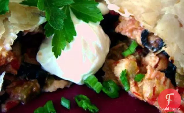 Mexikanisches Huhn in Phyllo