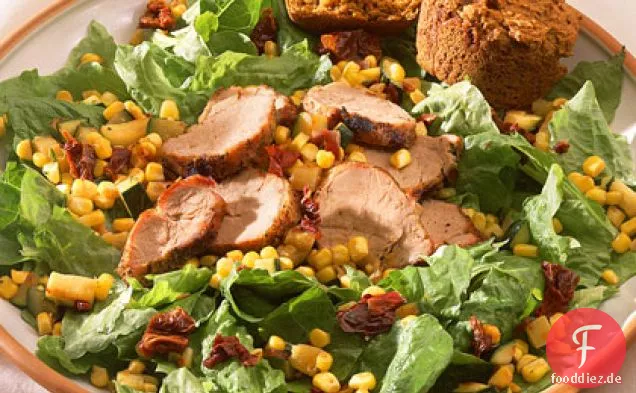 Südwestlicher Maissalat mit Schweinefleisch