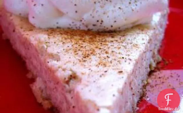Saure Sahne Nusskuchen, aufgehellt