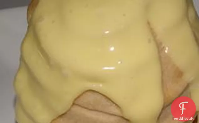 Pfirsich Bienenstöcke mit Harter Sauce