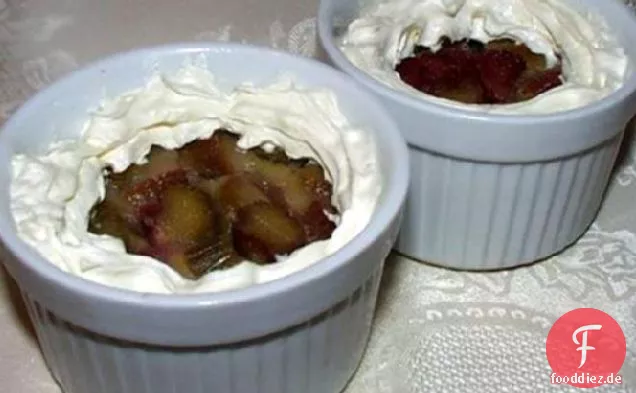 Rhabarber-Pudding-Kuchen