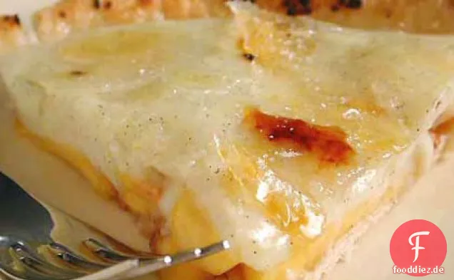 Pfirsich Crème Brûlée Torte