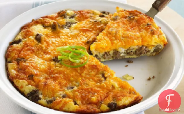 Fettarmer Cheeseburger Pie