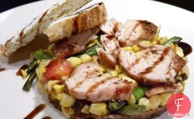 Sommer-Mais-Salat mit Spargel