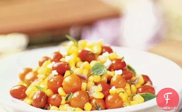 Mais- und Tomatensalat