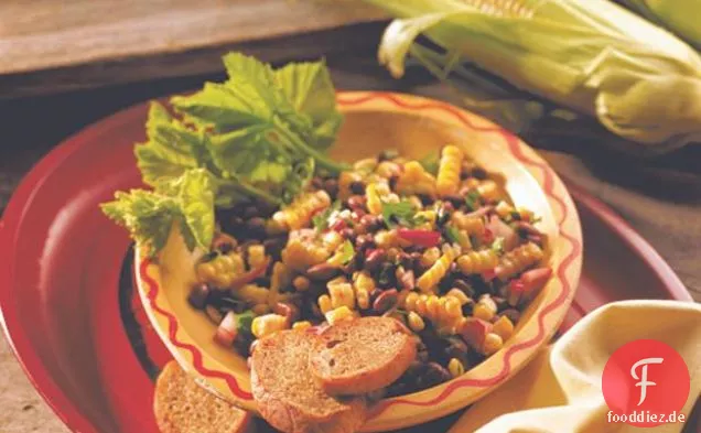 Schwarzer Bohnen-Mais-Salat
