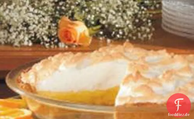 Orange Baiser Pie