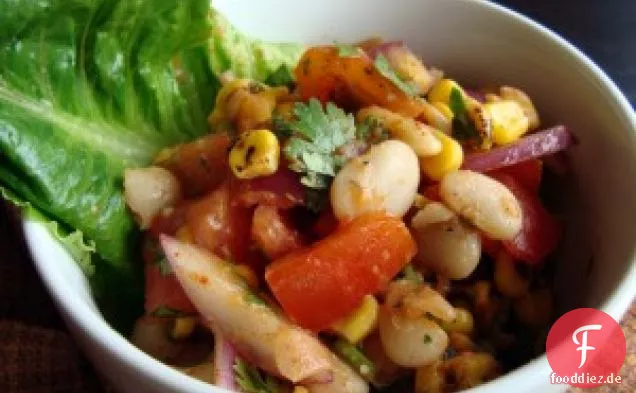 Roter Chile-Mais-Salat mit Limas & Kirschtomaten