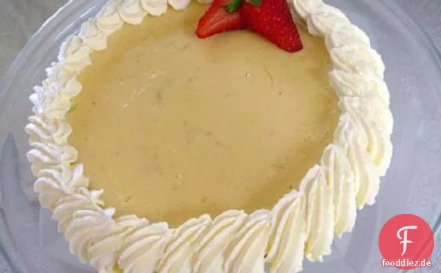 Key Lime Pie mit einer Gingersnap Kruste