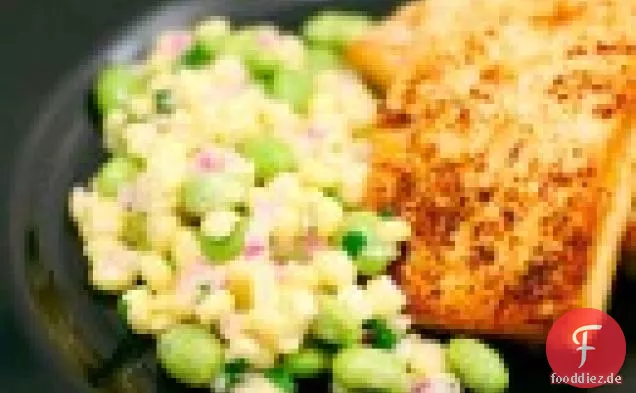 Mais-Edamame-Salat mit Miso-Tofu
