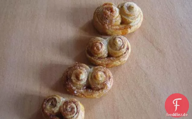 Palmiers (Französische Blätterteigplätzchen)