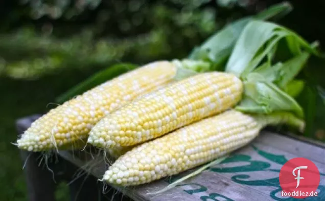 Gegrillter Mais & Avocadosalat mit Limette & Basilikum