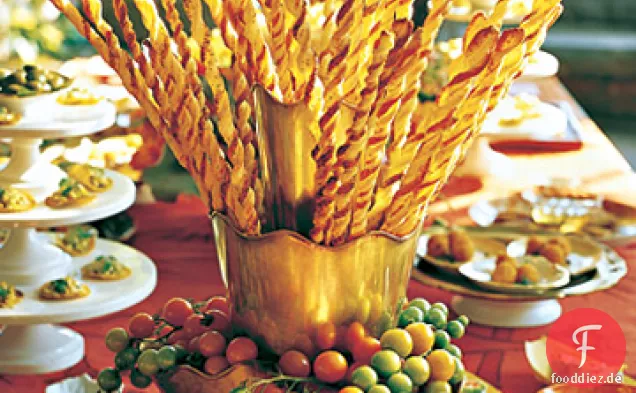 Parmesan Blätterteig Strohhalme