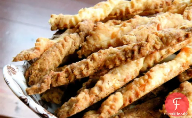 Würzige Kümmel-Käse-Strohhalme