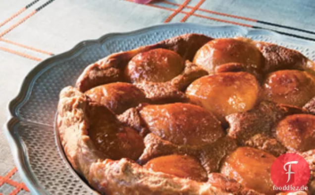 Vanille-gewürztes Karamell und Birnentarte