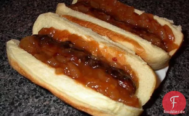 Sabrett die Zwiebel Sauce für Hot Dogs
