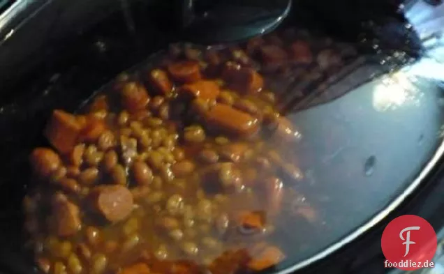 Crock Pot Hot Dogs / Franken und Bohnen -- Einfach