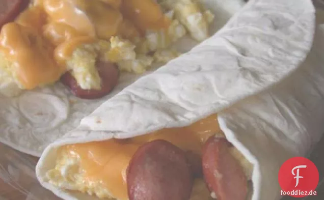 Hot Dog Ei Burritos