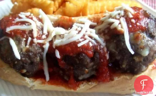 Cheesy Volcano Frikadelle Sandwiches