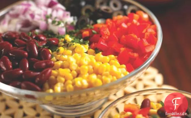 Mais- und Bohnensalat