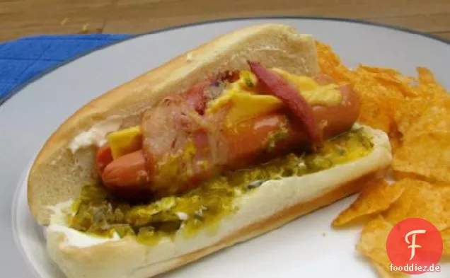 Cheesy Hot Dogs