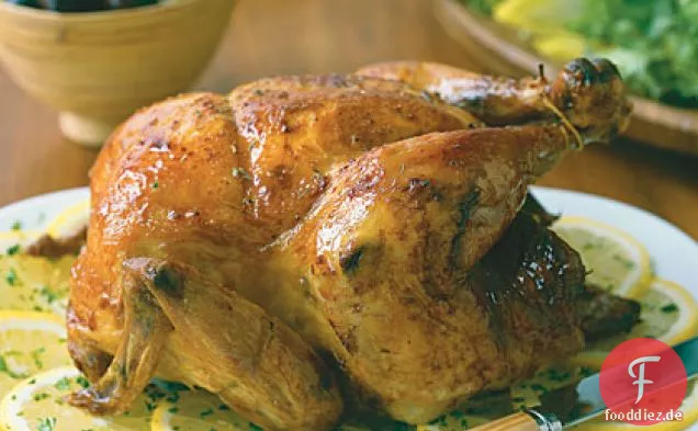Perfektes Brathähnchen