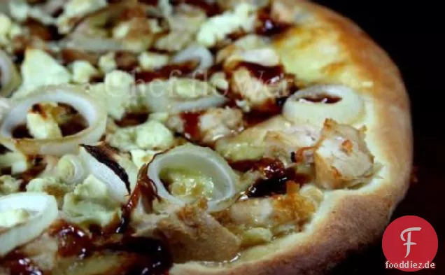 BBQ Chicken Pizza Mit Feta