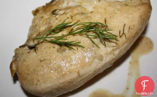 Gegrillte Hähnchenschenkel mit Zitrone und Pfeffer