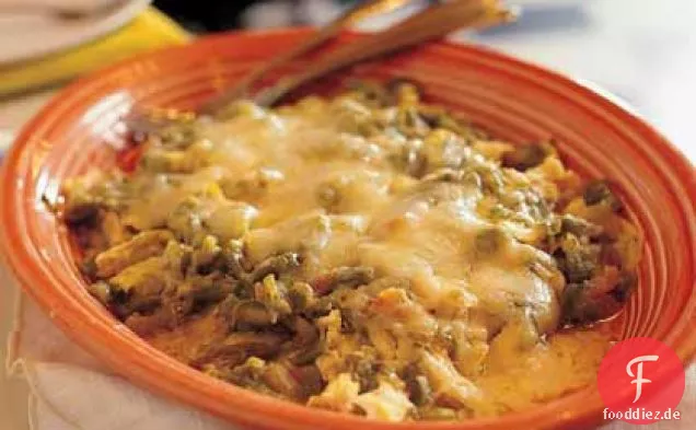 Grün-Sauced Huhn Enchiladas